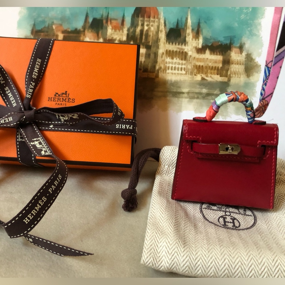 HERMES Micro Kelly Twilly Bag Charm - NEW